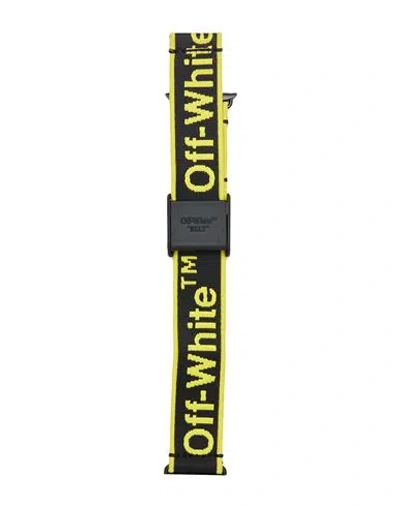 Off-white Man Watch Accessory Yellow Size - Textile Fibers