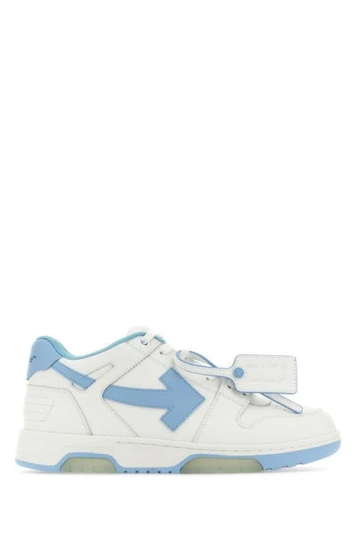 Off-white Off White Man White Leather Out Of Office Sneakers