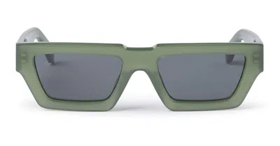 Off-white Manchester - Olive Green / Dark Grey Sunglasses