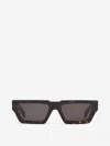 Off-white Geometric-frame Tortoiseshell Sunglasses In Carey