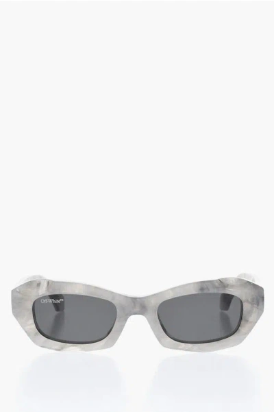 Off-white Marble Effect Frame Venezia Sunglasses