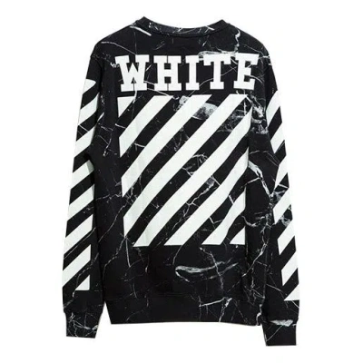 Off-white Marble Pattern Pullover Men Black In Multi