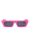 Off-white Marfa Rectangle Sunglasses In Pink