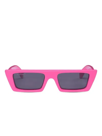 Off-white Marfa Rectangle Sunglasses In Pink