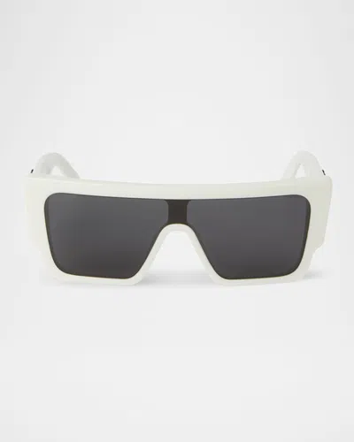 Off-white Marion Arrow Rectangle Sunglasses In White