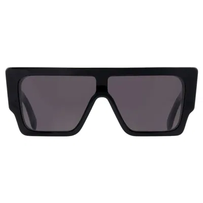 Off-white Marion Dark Grey Round Unisex Sunglasses Oeri14f 1007 133 In Black