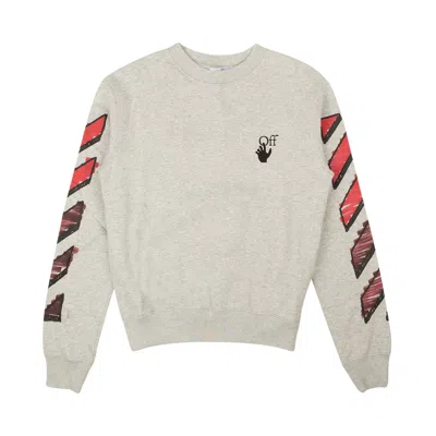 Pre-owned Off-white Marker Arrows Crewneck 'grey' | Men's Size L
