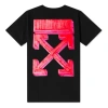 Off-white Marker Slim Tee 'black/red' In Multi