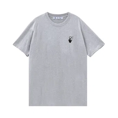 Pre-owned Off-white Marker Slim Tee 'grey/red'