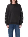 Off-white Black Martyrdom Arrow Skate Sweatshirt In Vintage Black
