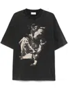 Off-white Off White T-shirts And Polos In 1361 Vintage Black - Creme Brulée