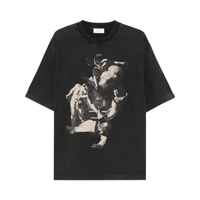 Pre-owned Off-white Martyrdom Slim Short-sleeve Tee 'vintage Black' | Men's Size Xxl