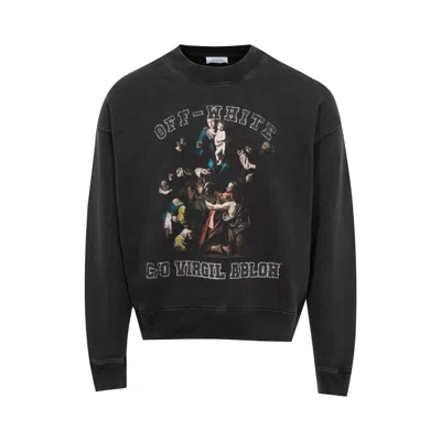 Pre-owned Off-white Mary Skate Crewneck 'black/white' | Men's Size Xxl