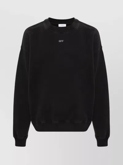 Off-white Mary Skate Crewneck Sweatshirt In Black
