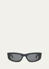 Off-white Matera Acetate Cat-eye Sunglasses In Black
