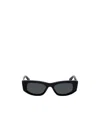 Off-white Matera Rectangle-frame Sunglasses In Black