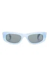 Off-white Matera Rectangle-frame Sunglasses In Blue