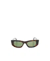 Off-white Matera Rectangle-frame Sunglasses In Green