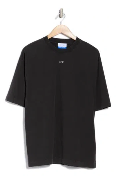 Off-white Matthew Cotton Graphic T-shirt In Black