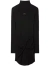 Off-white Mini Abito Twist In Black
