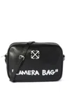 Off-white Medium Jitney Quote Shoulder Bag In Black