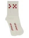 Off-white Medium Socks With "arrow" Pattern In White