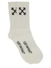 Off-white Medium Socks With Arrow Pattern In White