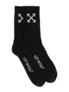 Off-white Arrows-motif Socks In Black