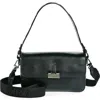 Off-white Medium Soft Binder Leather Shoulder Bag In 1000 Black