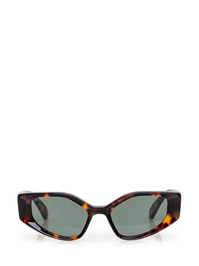 Off-white Memphis Sunglasses In 6055 Havana Green