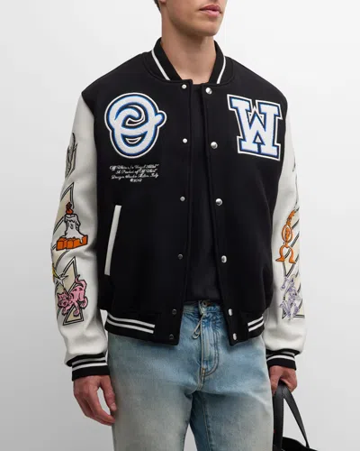OFF-WHITE MEN'S 10TH ANNIVERSARY VARSITY JACKET