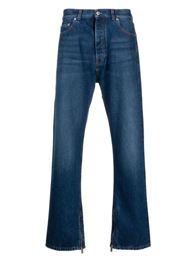 Off-white Men's 5-pocket Straight-leg Jeans In Denim
