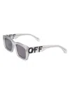 Off-white Men's 54mm Hays Sunglasses In Grey Dark Grey