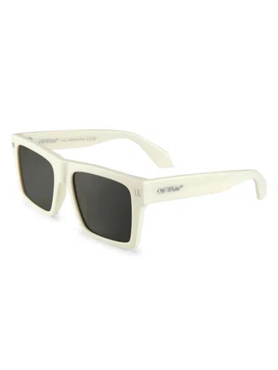 Off-white Men's 54mm Lawton Sunglasses In White Dark Grey