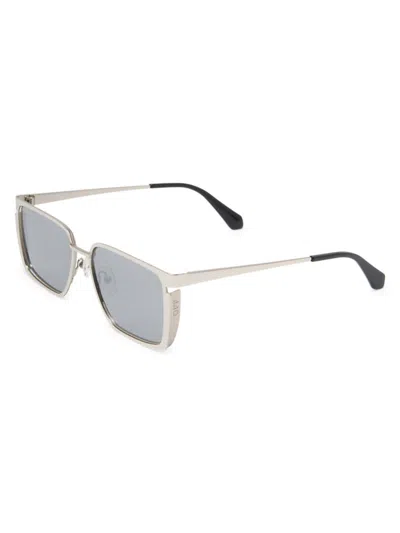 Off-white Men's 56mm Yoder Sunglasses In Silver Mirror