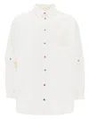 Off-white Off White Embroidered Overshirt In White