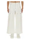 Off-white Off White Men Super Baggy Trouswer With '90s Logo In White