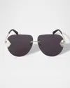 Off-white Men's Alexandria Metal Round Sunglasses