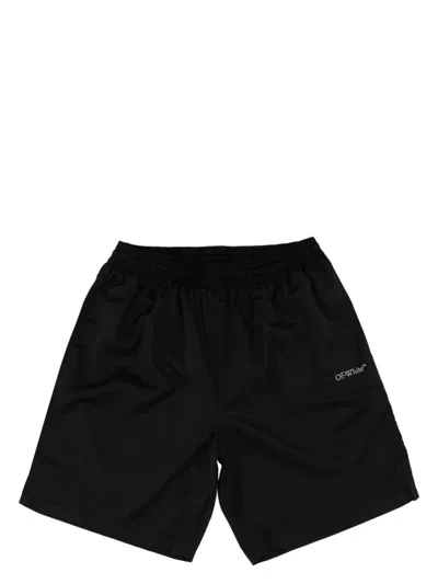 OFF-WHITE MEN'S ARR SURFER SWIMSHORTS