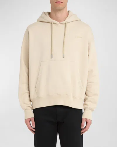 Off-white Men's Arrow Embroidered Skate Hoodie In Brown Rice - Brow