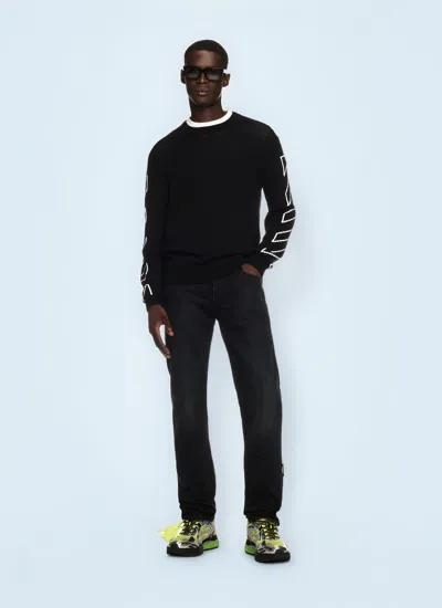 Off-white Off White Men Arrow Jeans In Black