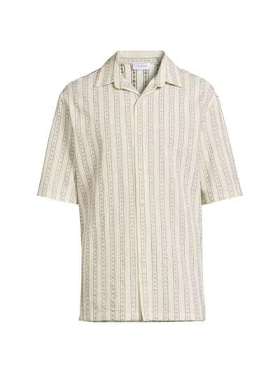 Off-white Arrow Bowling Shirt In Cream