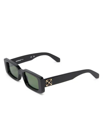Off-white Men's Arthur 51mm Rectangular Sunglasses In Black