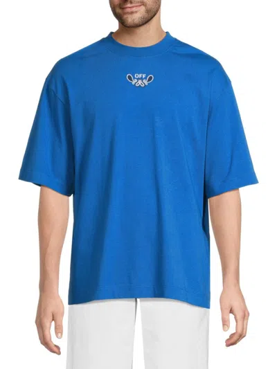 OFF-WHITE MEN'S BANDANA ARR SKATE COTTON T-SHIRT