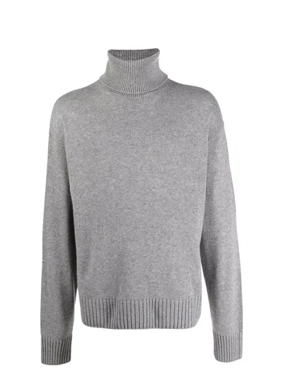 OFF-WHITE MEN'S BASIC KNIT TURTLENECK SWEATER