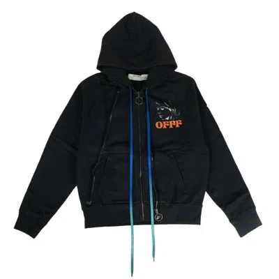 Off-white Men's 'beige' Zip Up Sweatshirt - Gray In Grey