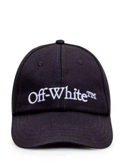 Off-white Men's Bksh Baseball Cap Drill In Blackwhite