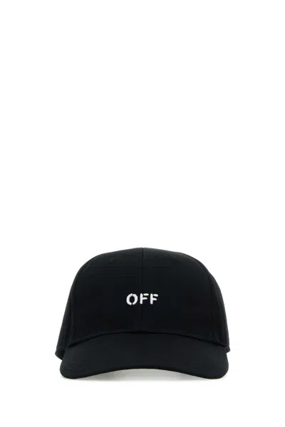 Off-white Drill Off Logo-embroidered Baseball Cap In Black
