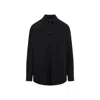 OFF-WHITE MEN'S BLACK COTTON SHIRT