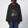Off-white Men Blurred Bacchus Cotton Hoodie In Multicolor